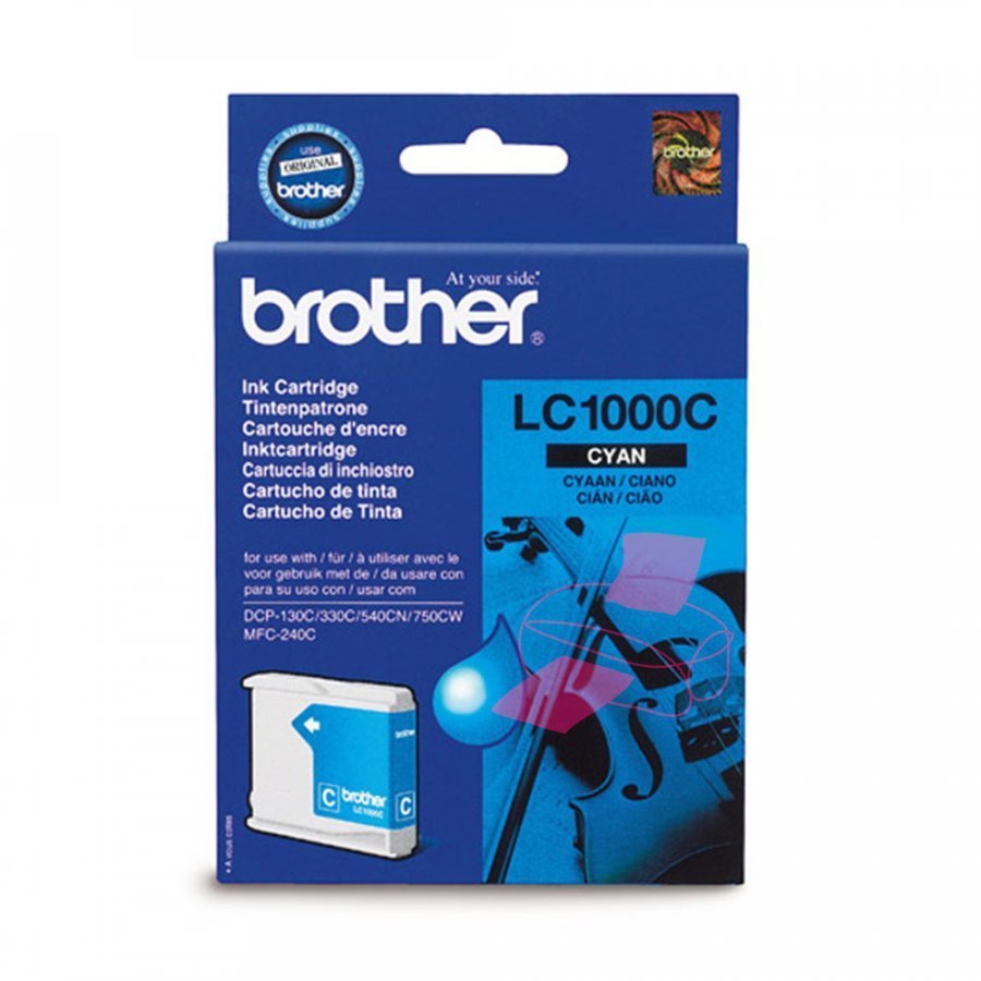 Brother LC1000C Cyan Mustepatruuna