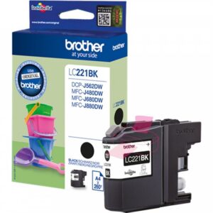 Brother LC221BK Musta Mustepatruuna