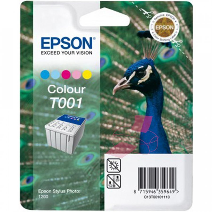 Epson T001 Viisivärinen Mustepatruuna