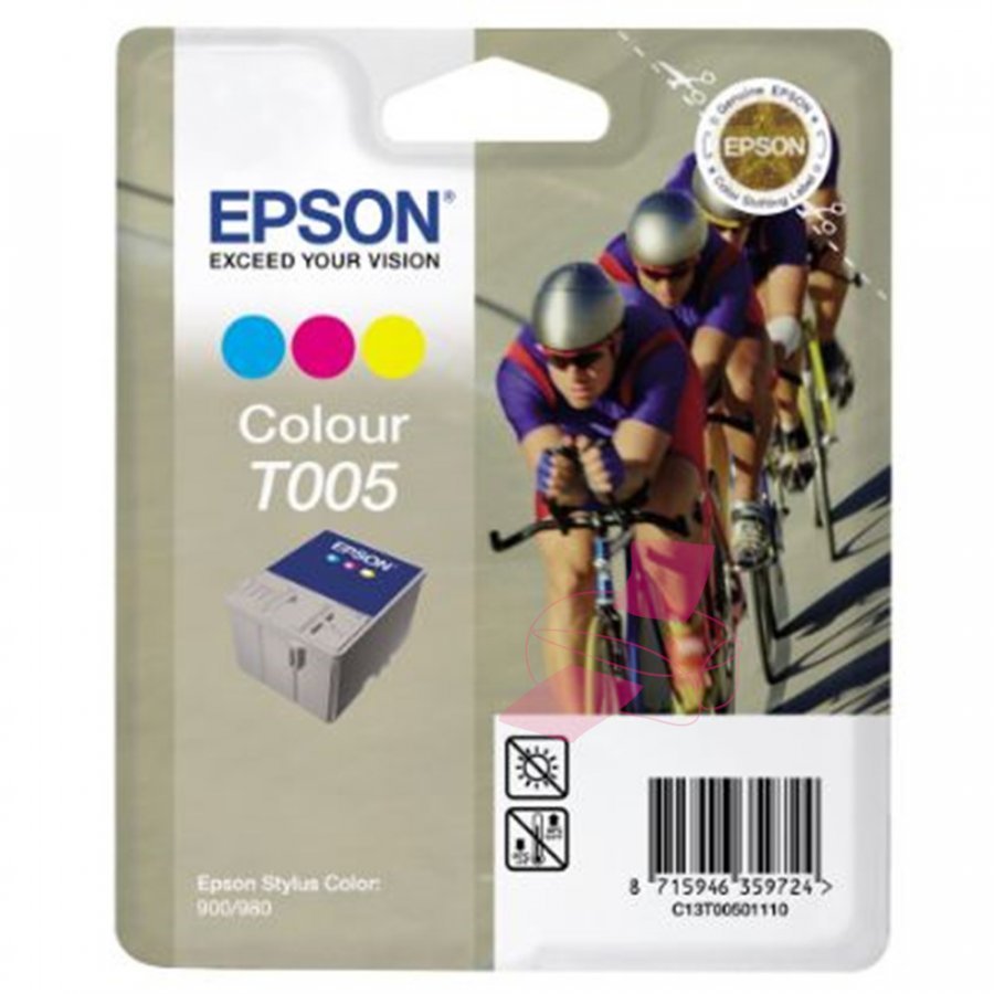 Epson T005 Kolmevärinen Mustepatruuna