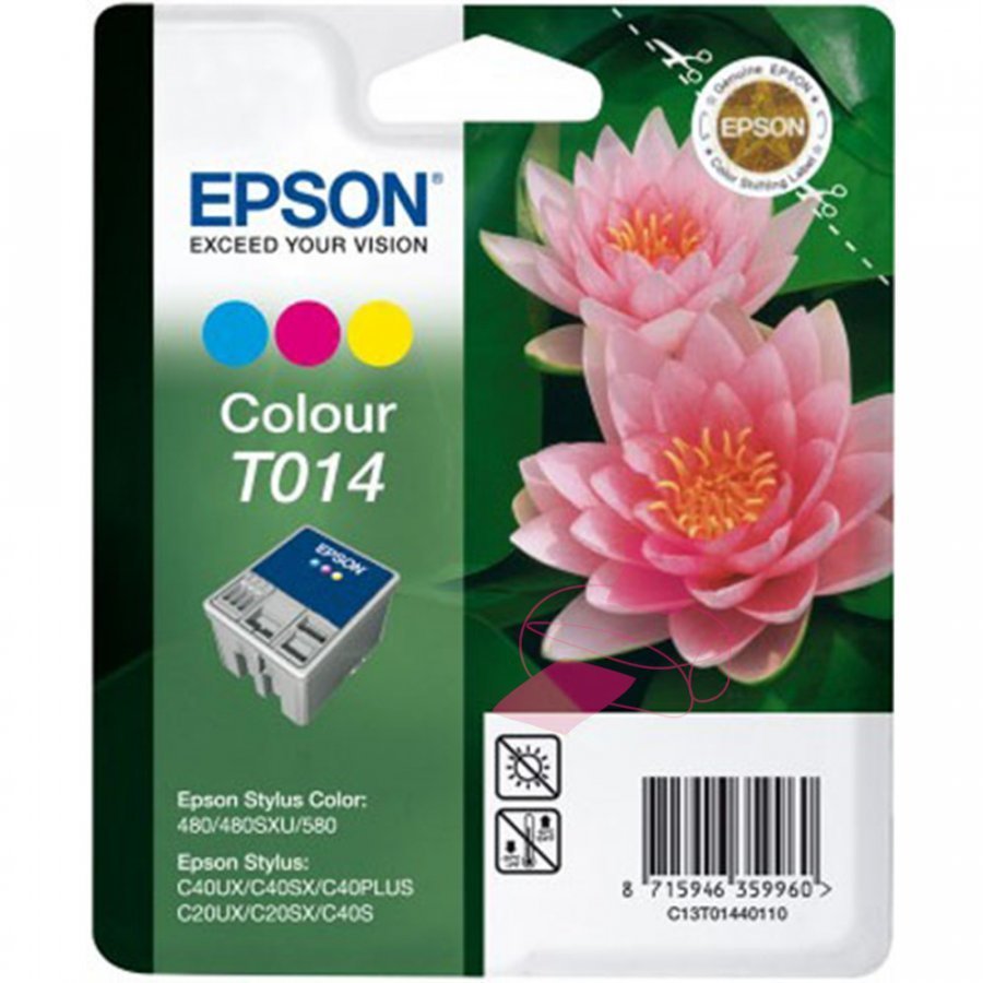 Epson T014 Kolmevärinen Mustepatruuna