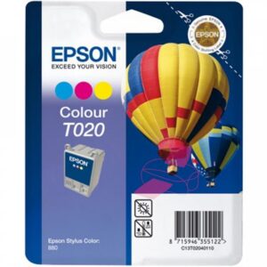 Epson T020 Kolmevärinen Mustepatruuna
