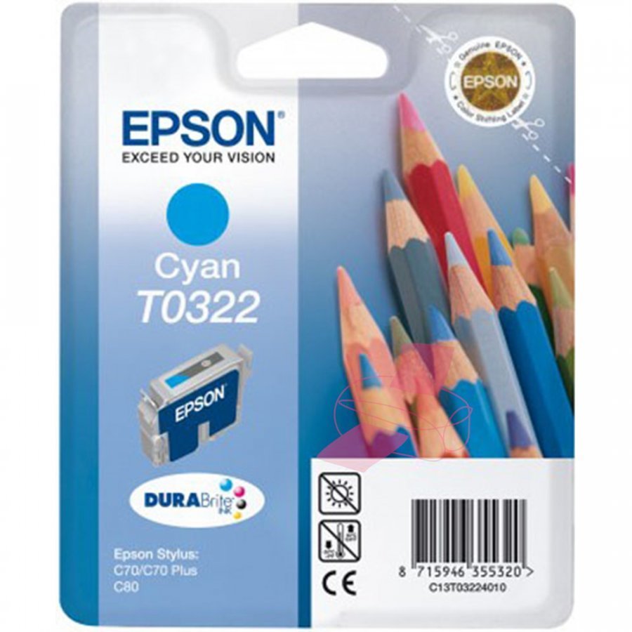 Epson T0322 Cyan Mustepatruuna