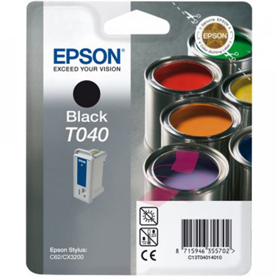 Epson T040 Musta Mustepatruuna