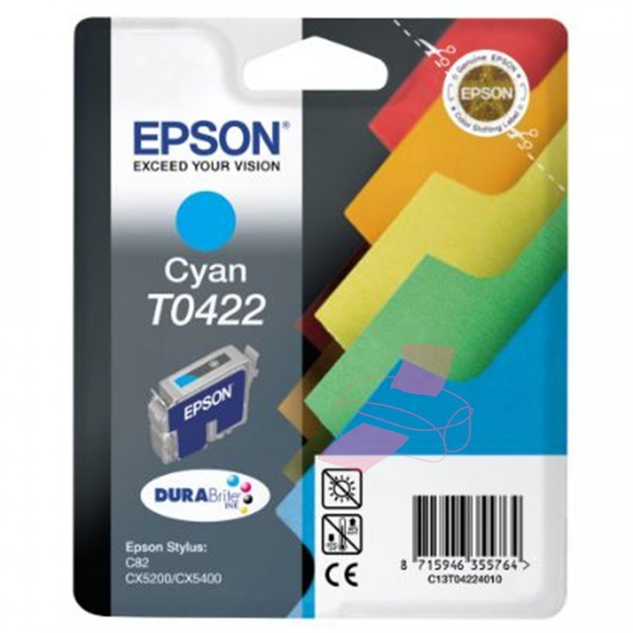 Epson T0422 Cyan Mustepatruuna