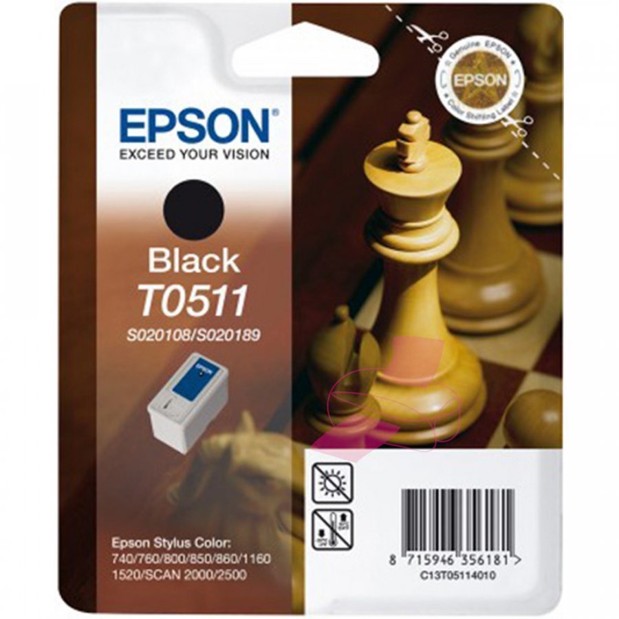 Epson T0511 Musta Mustepatruuna