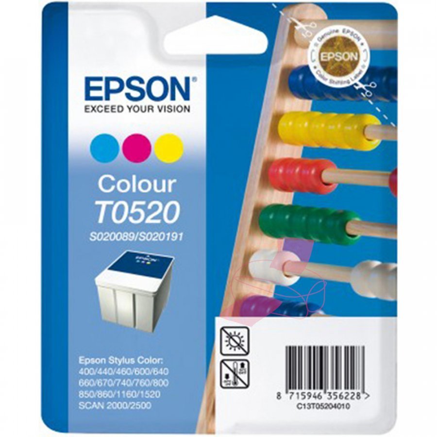 Epson T052 Kolmevärinen Mustepatruuna