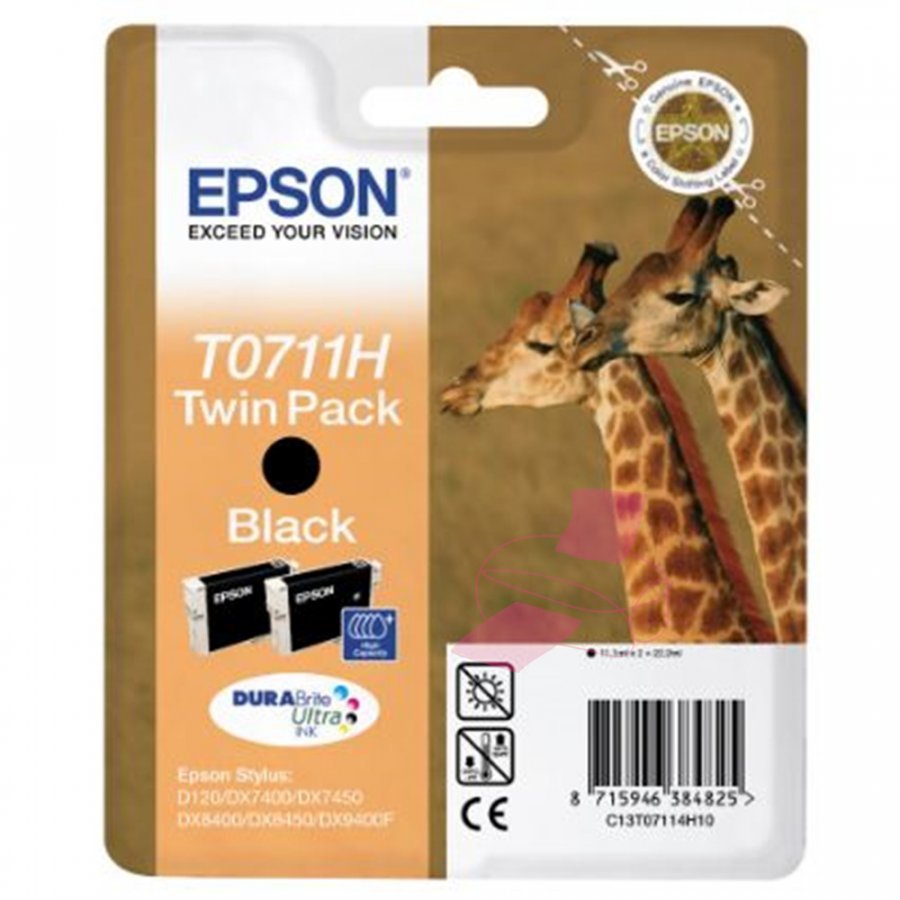 Epson T0711H Musta Mustepatruuna