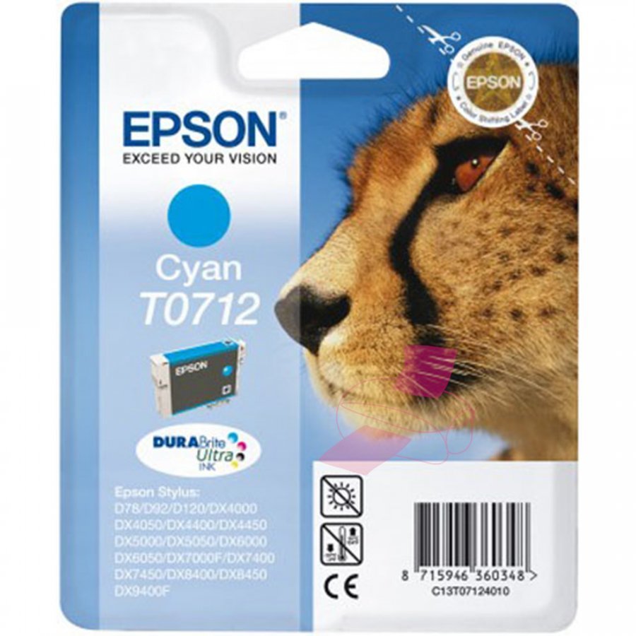 Epson T0712 Cyan Mustepatruuna