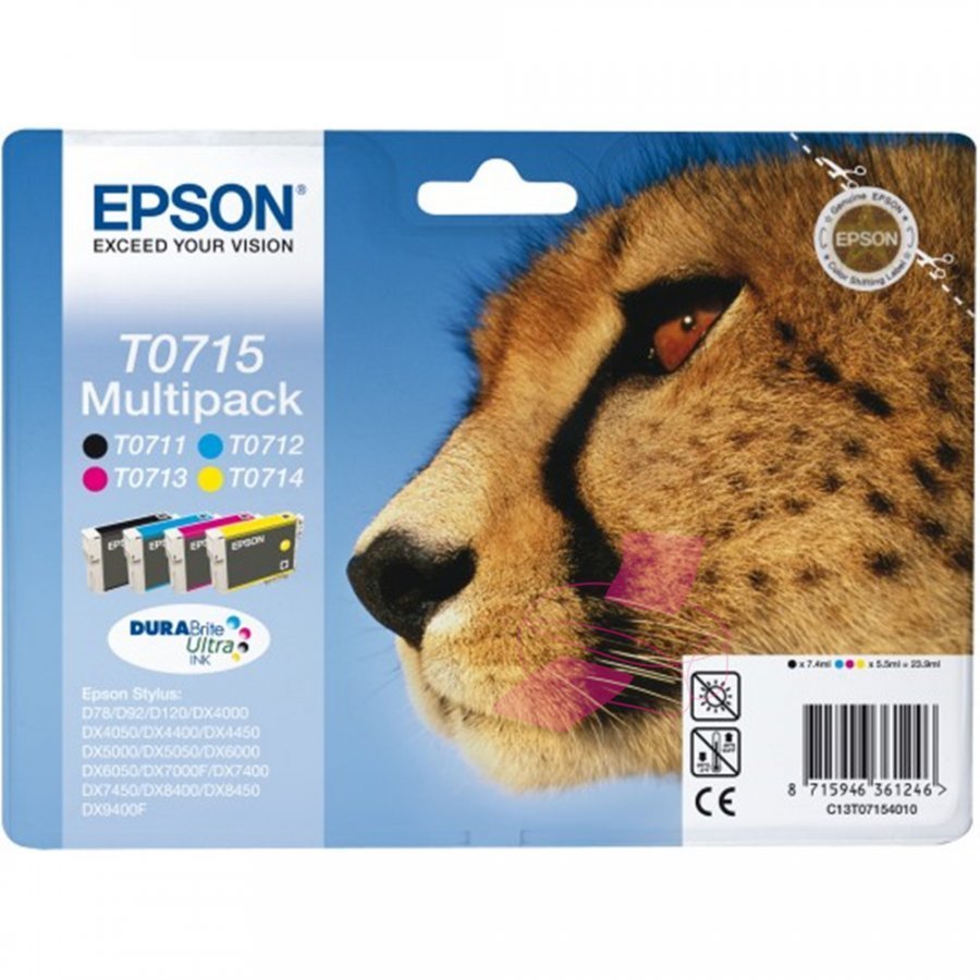 Epson T0715 Neljä Väriä Kasettisarja