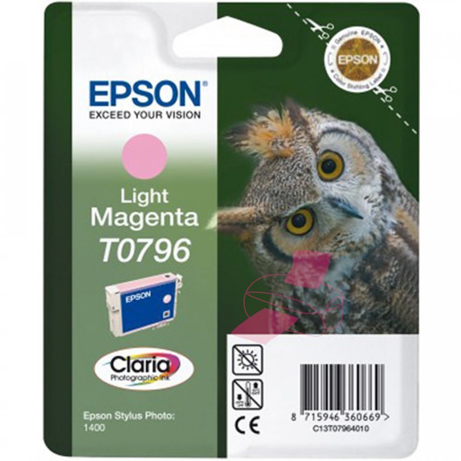 Epson T0796 Light Magenta Mustepatruuna