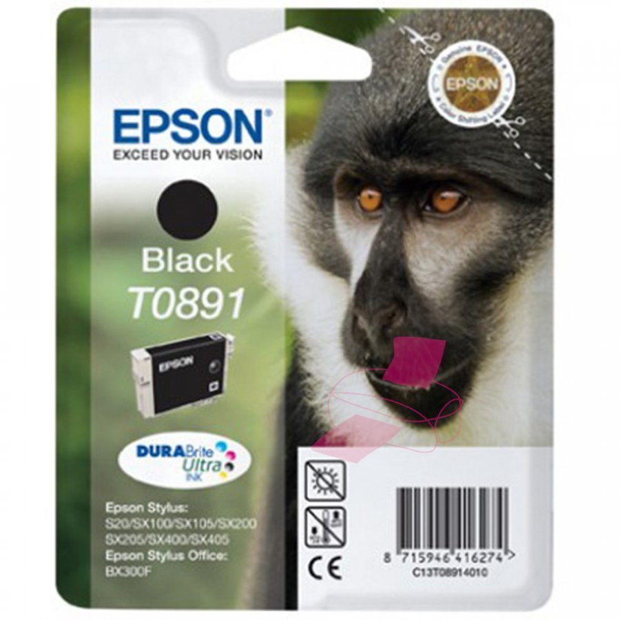 Epson T0891 Musta Mustepatruuna