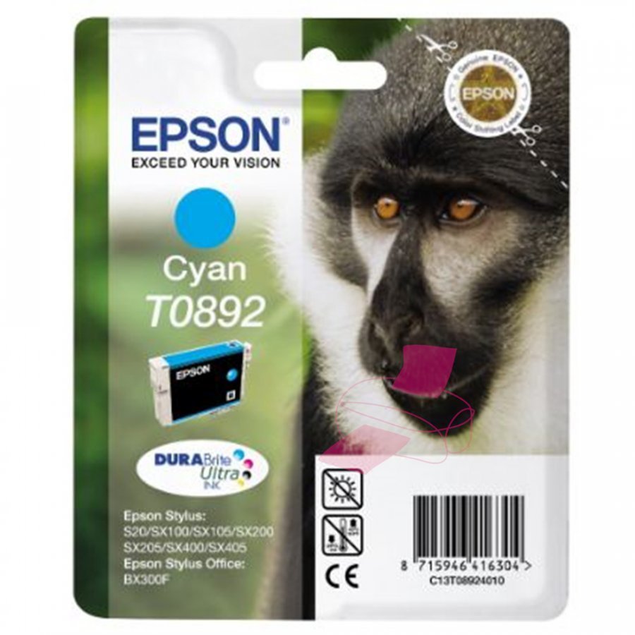 Epson T0892 Cyan Mustepatruuna