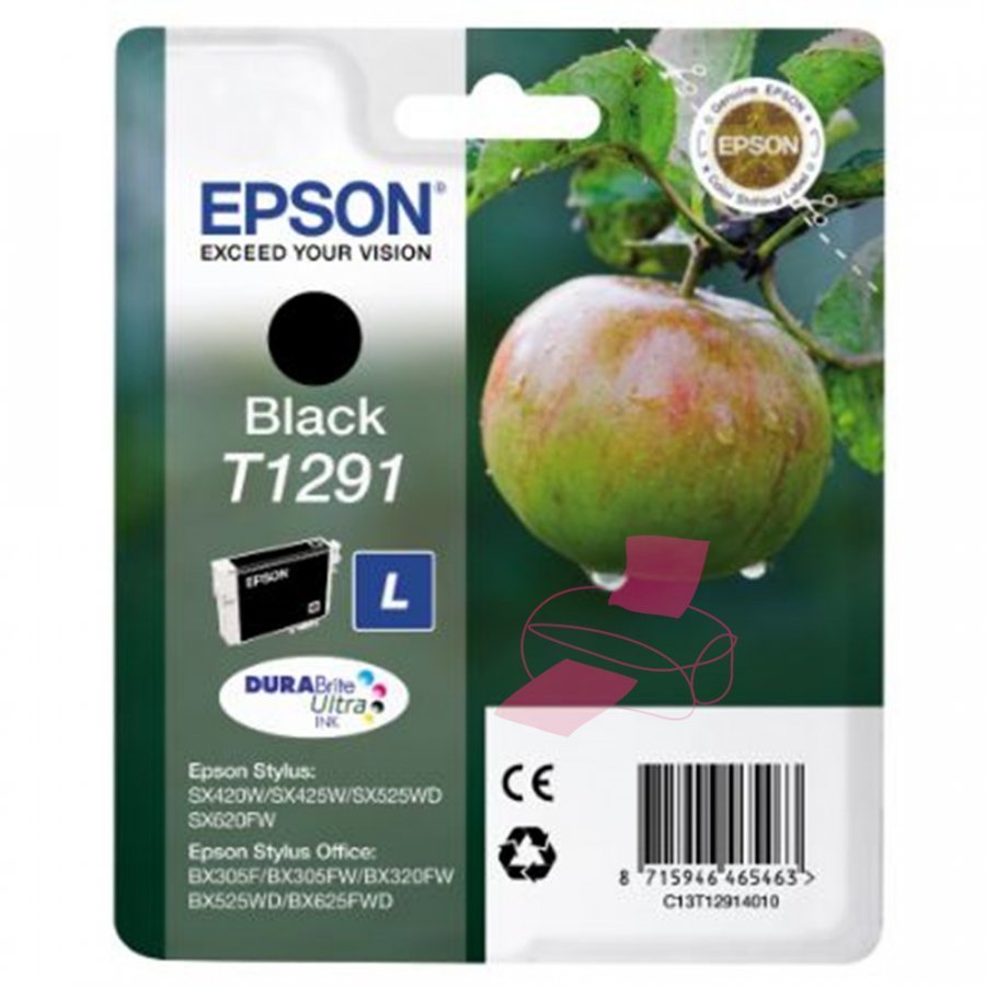 Epson T1291 Musta Mustepatruuna