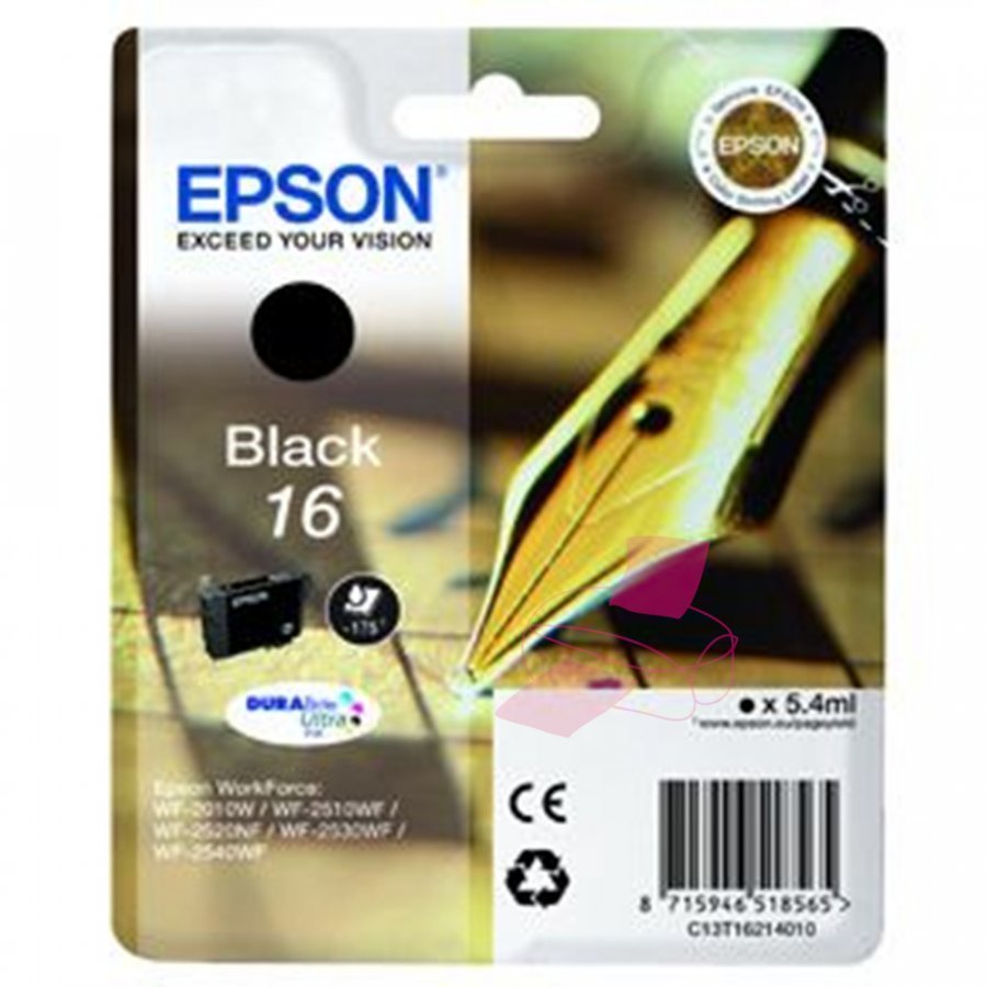 Epson T1621 Musta Mustepatruuna