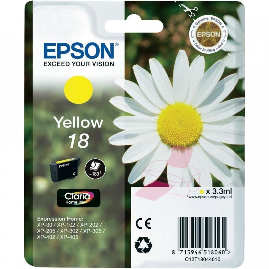 Epson T1804 Keltainen Mustepatruuna
