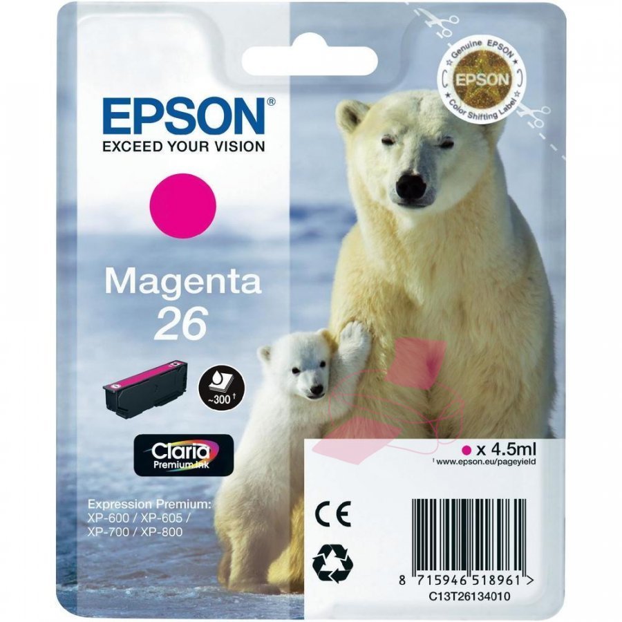 Epson T2613 Magenta Mustepatruuna