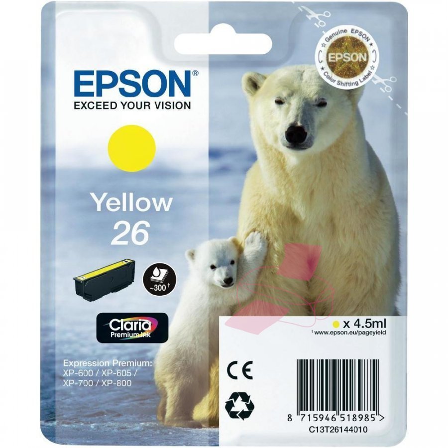 Epson T2614 Keltainen Mustepatruuna