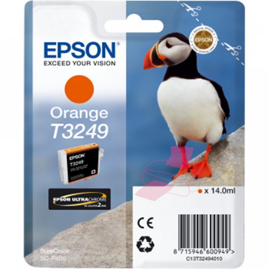 Epson T3249 Oranssi Mustepatruuna