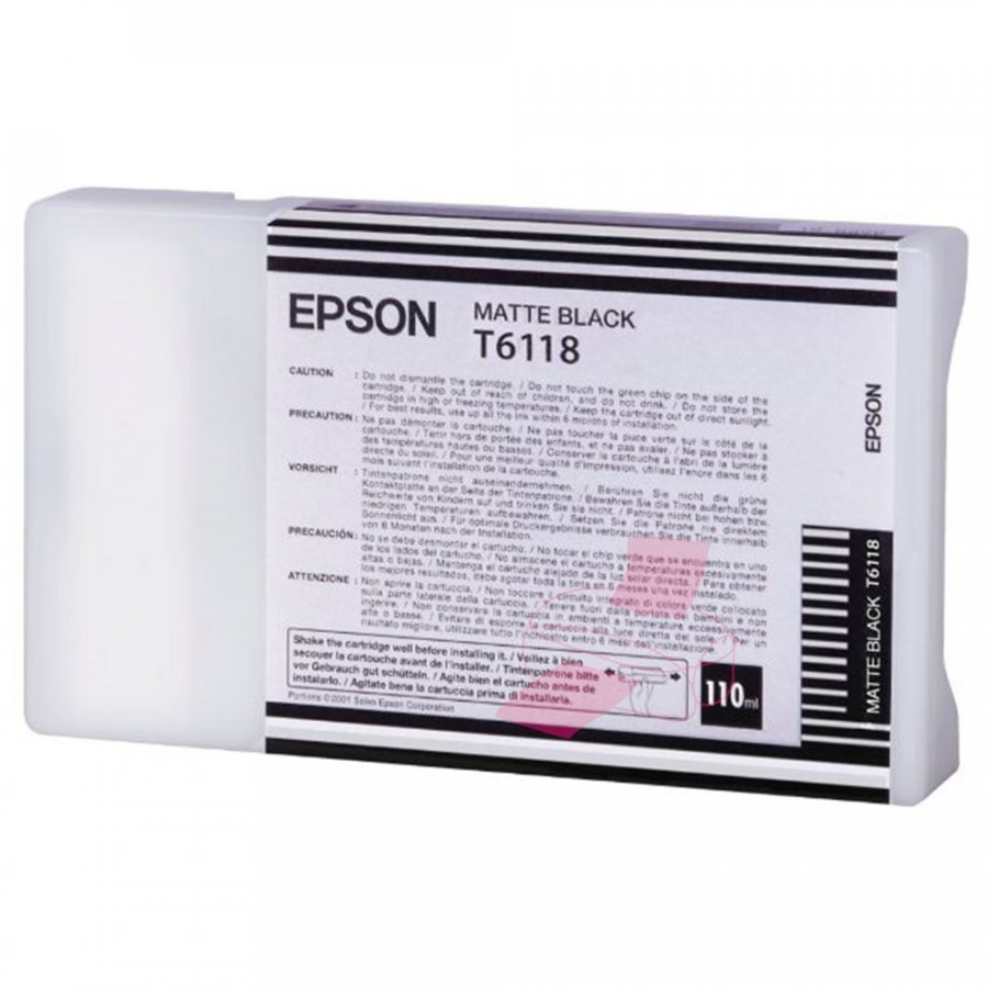 Epson T6118 Matta Musta Mustepatruuna