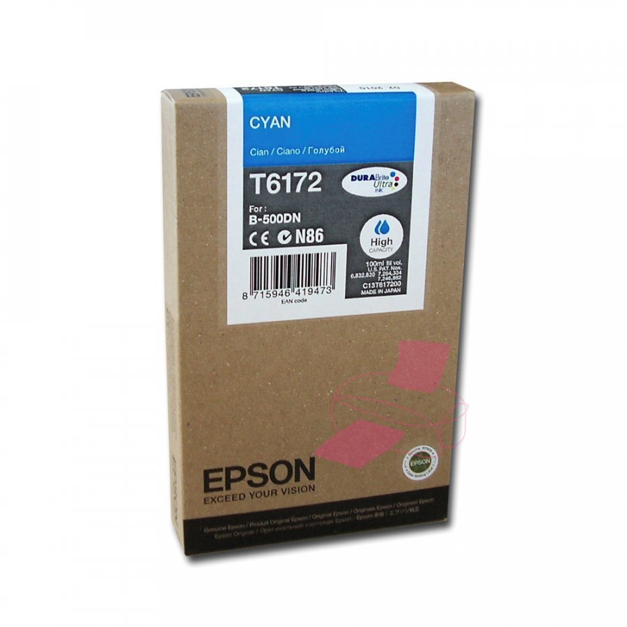 Epson T6172 Cyan Mustepatruuna