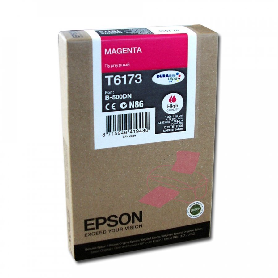 Epson T6173 Magenta Mustepatruuna