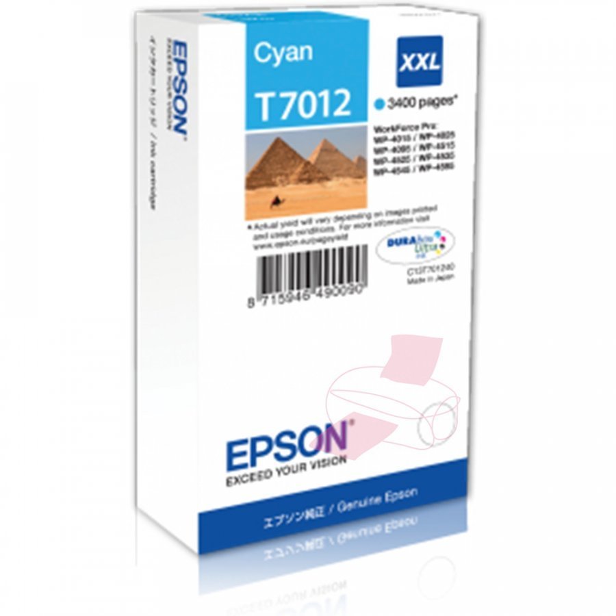 Epson T7012 Cyan Mustepatruuna