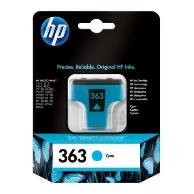 Hp 363 Mustekasetti Syaani Alkuperäinen 400 Sivua