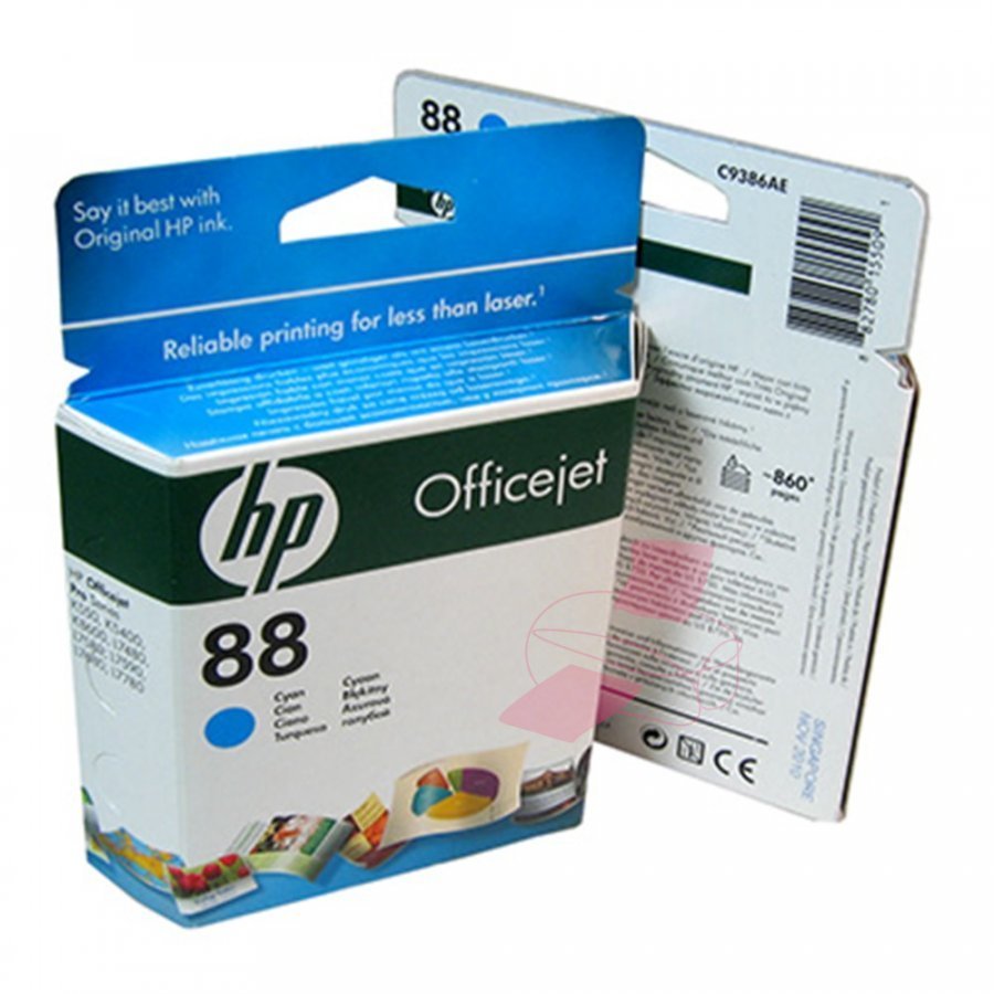 Hp C9386AE Cyan Mustepatruuna