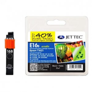 Jet Tec Epson T1621 Musta Mustekasetti