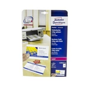 Käyntikortti Valkoinen 25arkkia 10kpl/Arkki 85x54mm 220g