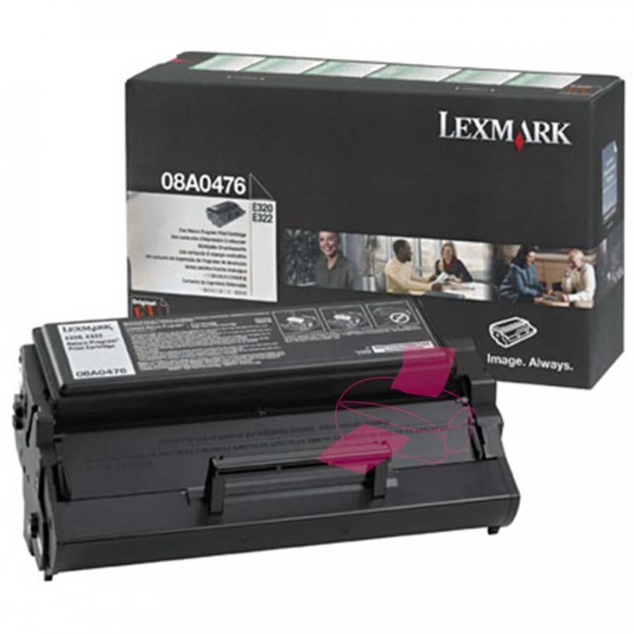 Lexmark 08A0476 Musta Värikasetti