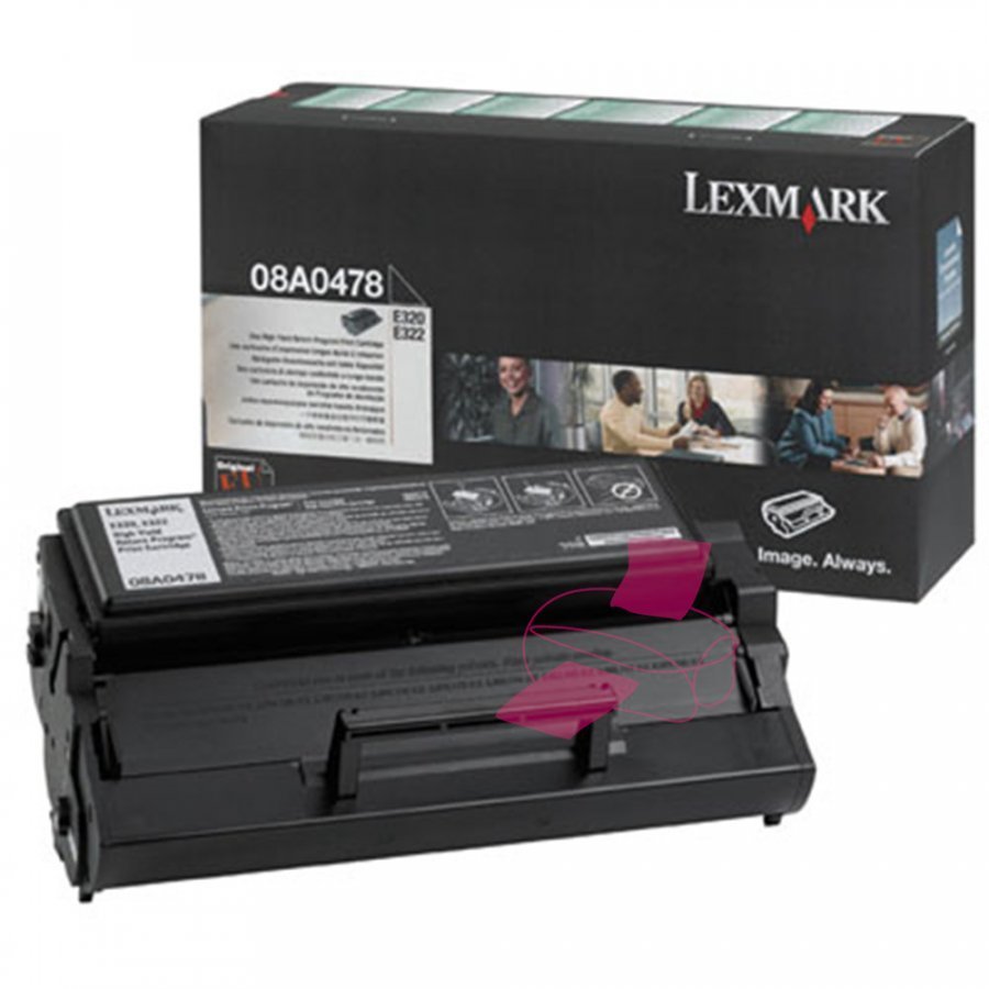 Lexmark 08A0478 Musta Värikasetti