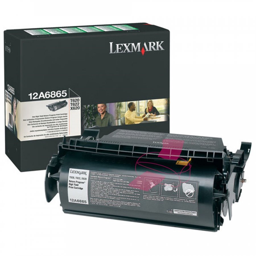 Lexmark 12A6865 Musta Värikasetti