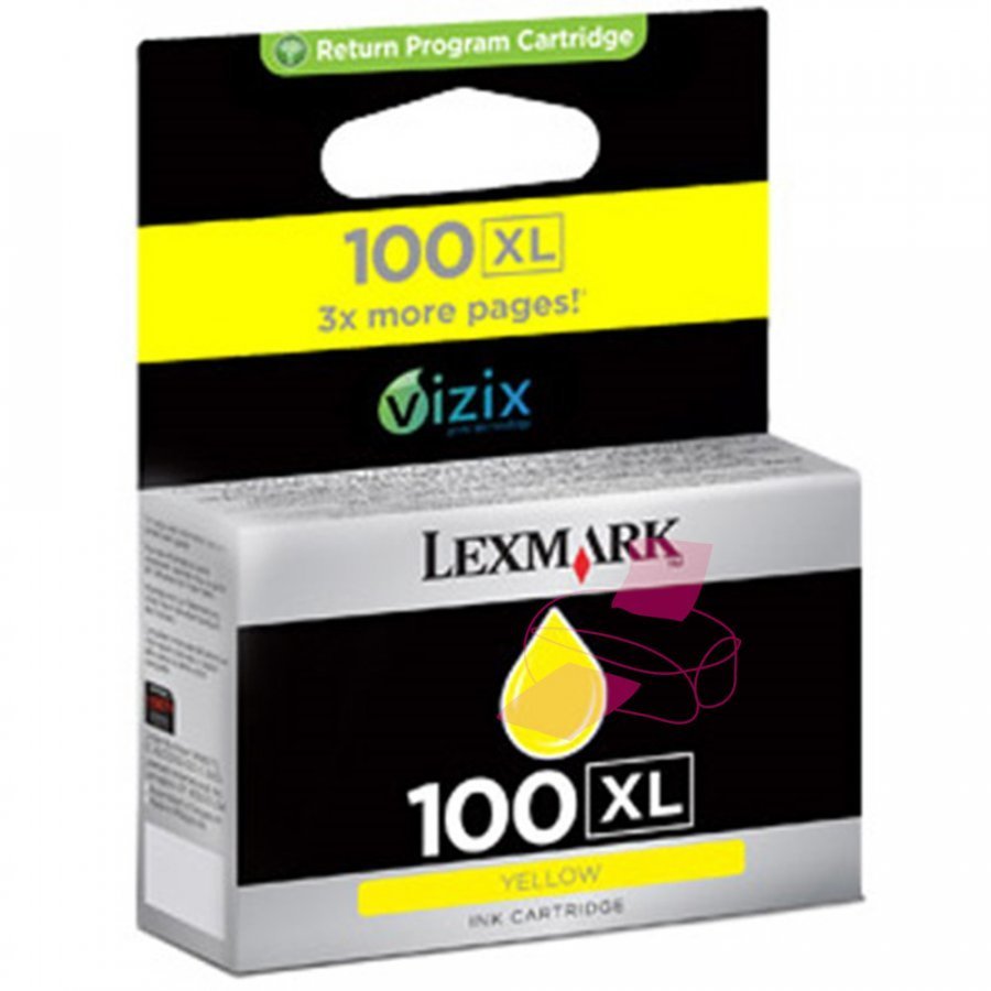 Lexmark 14N1071E Keltainen Mustekasetti