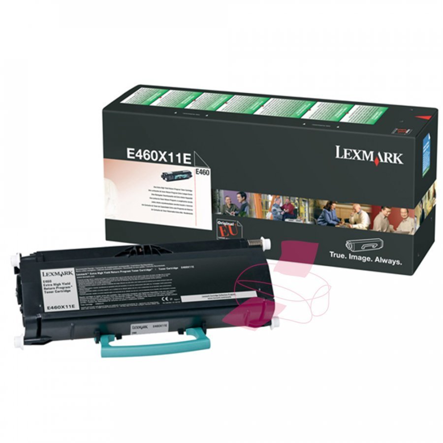 Lexmark E460X11E Musta Värikasetti