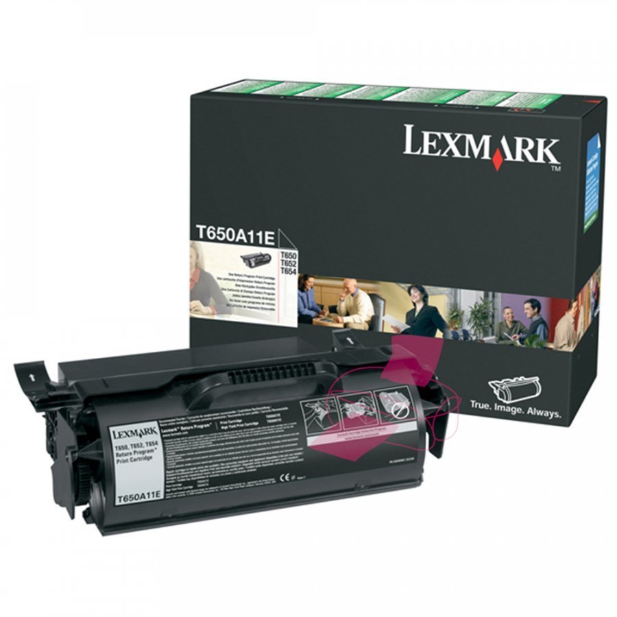 Lexmark T650A11E Musta Värikasetti