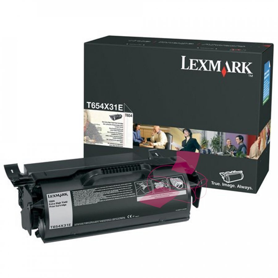 Lexmark T654X31E Musta Värikasetti