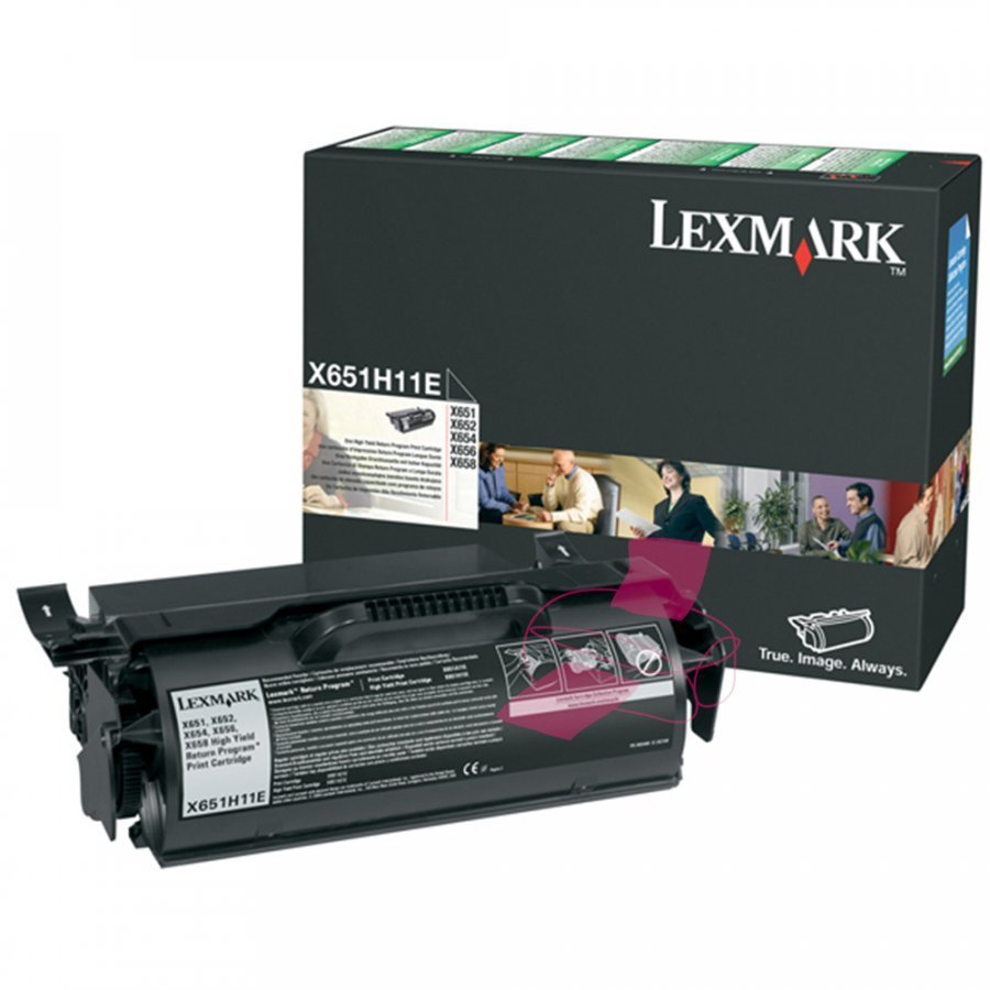 Lexmark X651H11E Musta Värikasetti