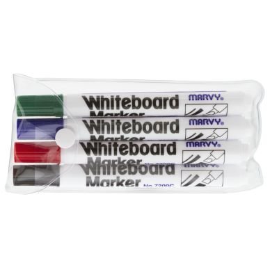 Marvy Whiteboard Marker Vino 4 Väriä/Pak