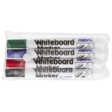 Marvy Whiteboard Marker Vino 4 Väriä/Pak