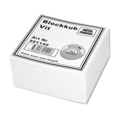 Muistilappukuutio 100x100x35 mm mm Valkoinen