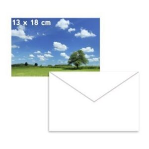 Photo-Kiiltopaperi 13x18cm 5 Ark. 250g + 3 Kirjekuori