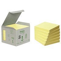Post-It 100 % Kierrätetty 76x76 mm 6 kpl